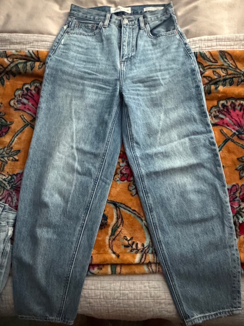 Denim Forum Light Blue High-Rise Gia carrot jeans